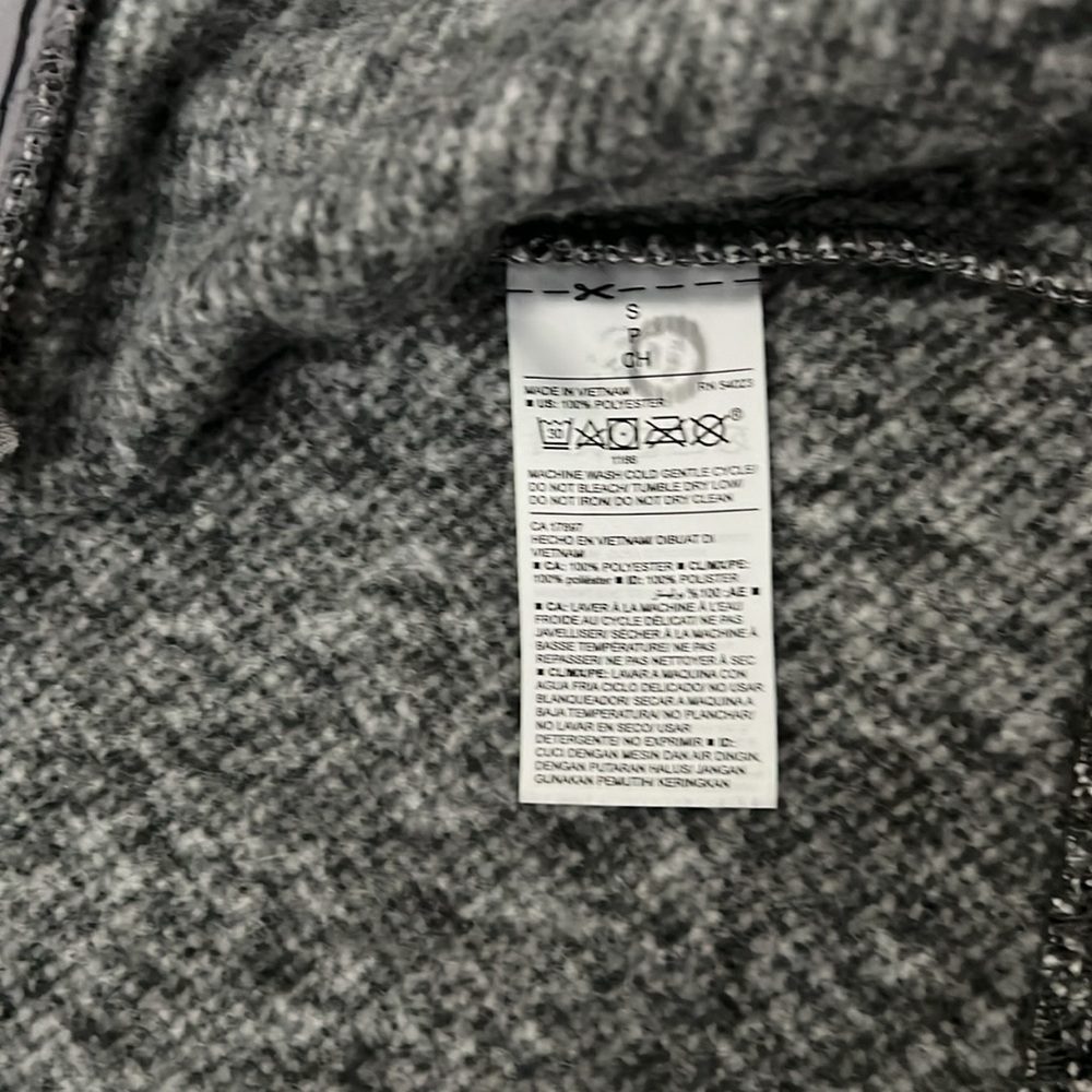 Old Navy Gray & White Relaxed Textured Button-Front Coat Size Small - Picture 10 of 12
